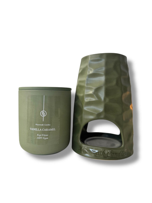 ΣΕΤ WAX BURNER ΚΑΙ ΚΕΡΙ 380ML
