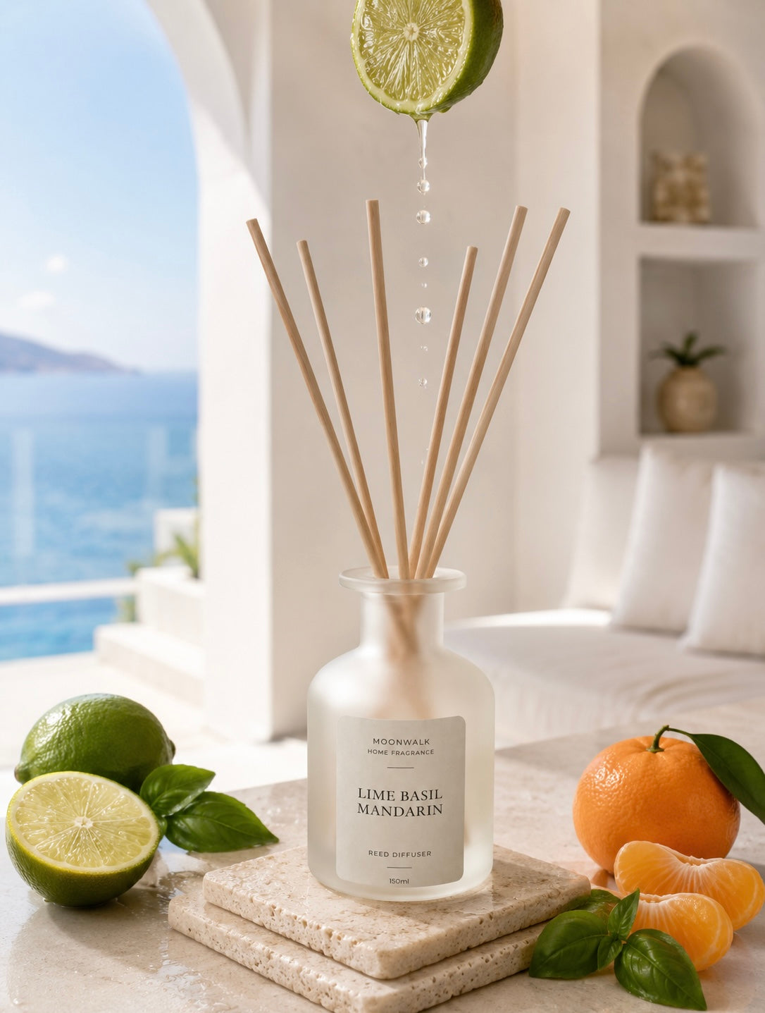 LIME BASIL MANDARIN REED DIFFUSER 150ml