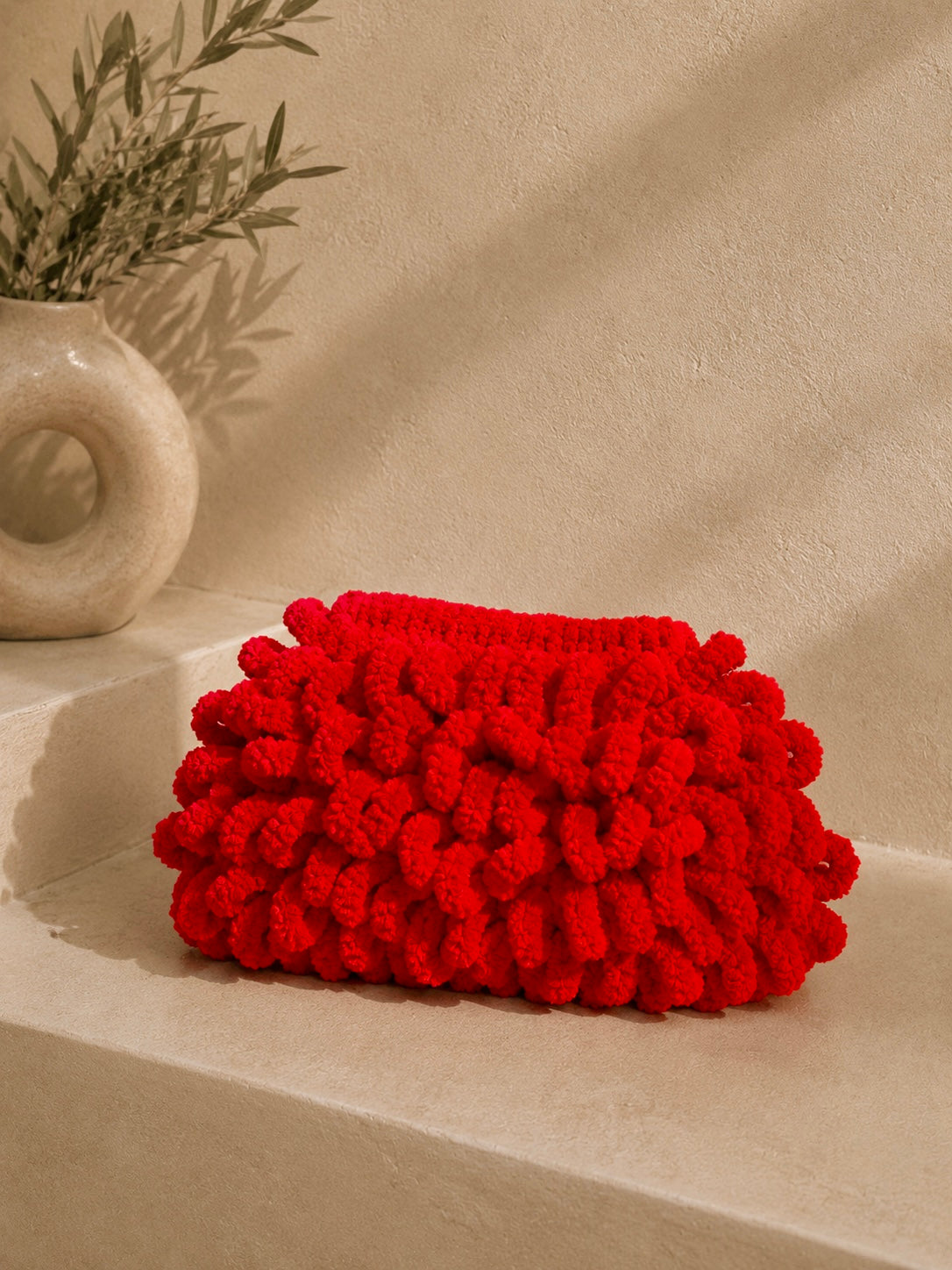 CHERRY PUFFY BAG