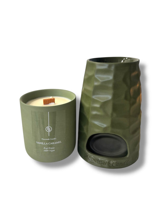ΣΕΤ WAX BURNER ΚΑΙ ΚΕΡΙ 380ML
